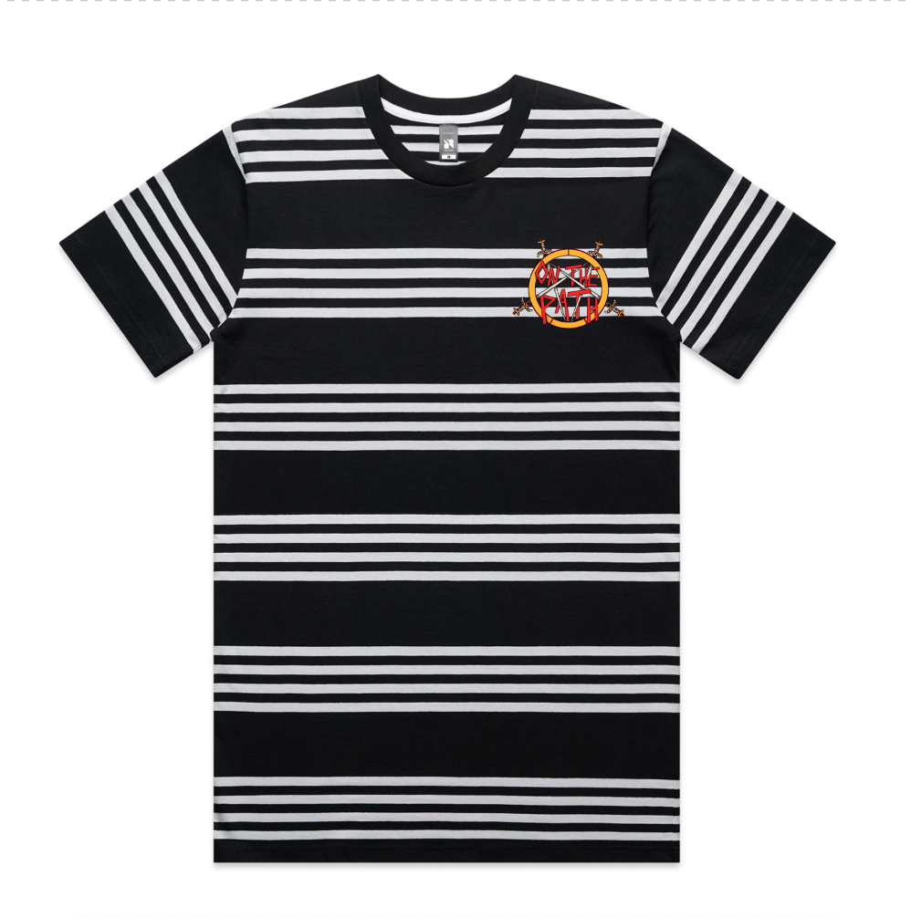 slay the day striped t-shirt
