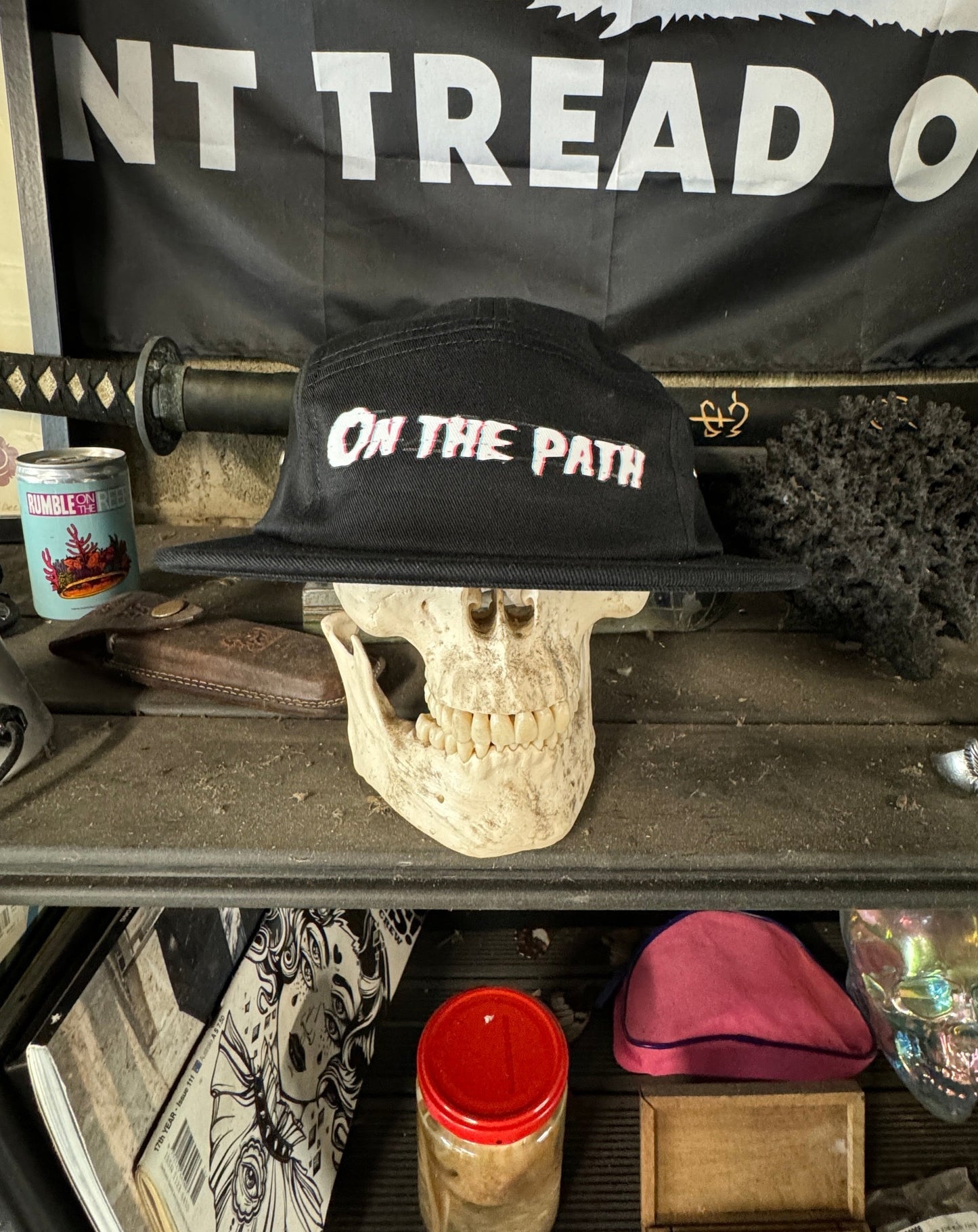 on the path hat